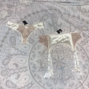 NWT Carrie Amber Intimates Thong Underwear Garter Size Medium / Large